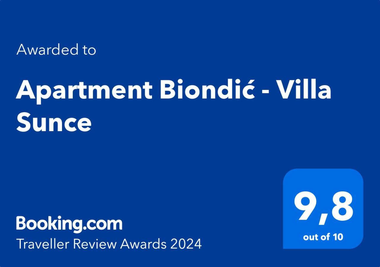Apartment Biondic - Villa Sunce 塞尼 外观 照片